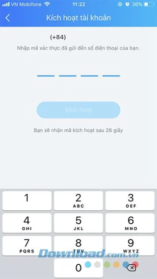 ขั้นตอนที่ 3 ลงทะเบียน Zalo