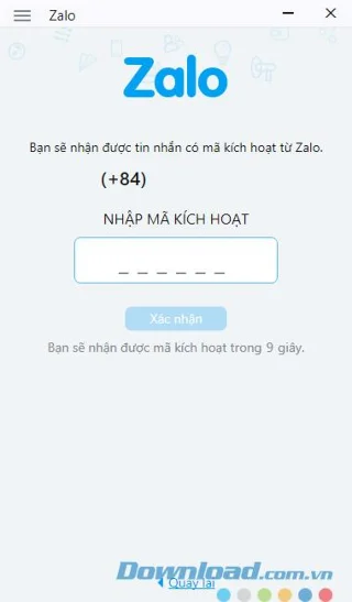 ขั้นตอนที่ 2 ลงทะเบียน Zalo บนคอมพิวเตอร์