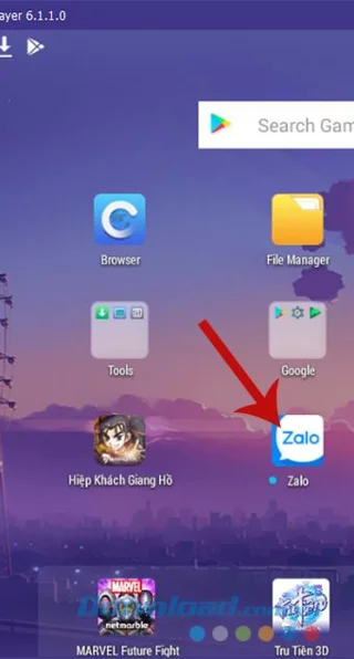 Zalo registration on emulator