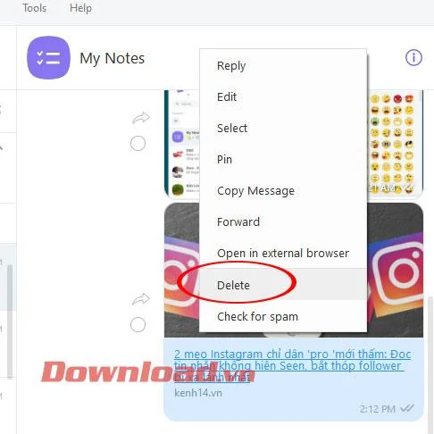 نحوه استفاده از ویژگی یادداشت ها در Viber