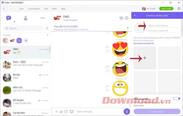 So erstellen Sie Sticker-Pakete auf Viber PC und Telefon