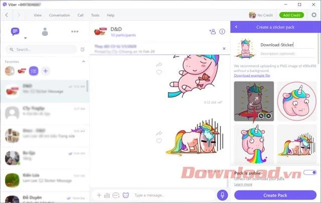 So erstellen Sie Sticker-Pakete auf Viber PC und Telefon