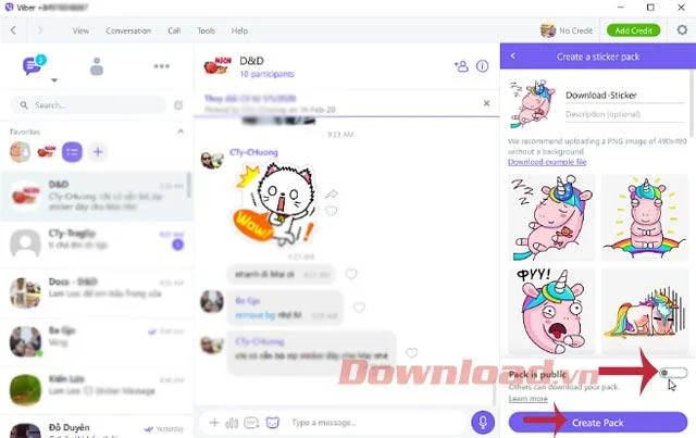 So erstellen Sie Sticker-Pakete auf Viber PC und Telefon