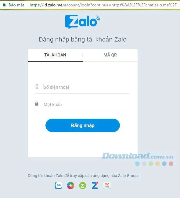 نحوه ورود به سیستم Zalo در تلفن ها ، رایانه ها و وب