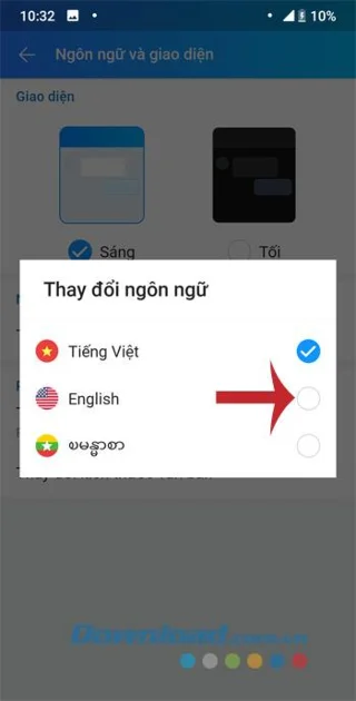 So ändern Sie die Sprache auf dem Zalo-Telefon