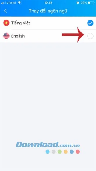 So ändern Sie die Sprache auf dem Zalo-Telefon