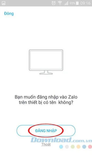 دستورالعمل استفاده از Zalo Web درست در مرورگر