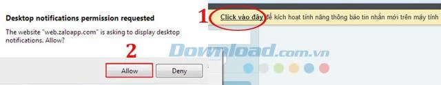 دستورالعمل استفاده از Zalo Web درست در مرورگر