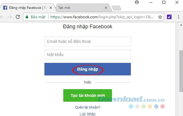 چگونه با فیس بوک بدون رمز ورود به Zalo وارد شوید