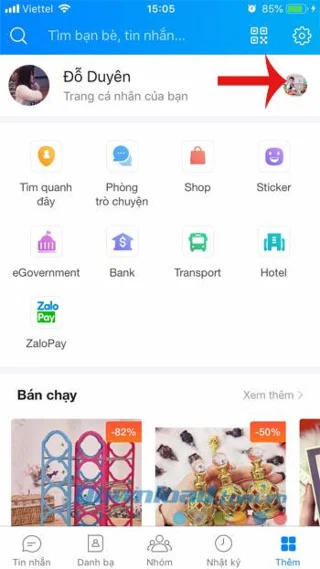 نحوه ورود ، تبدیل چندین حساب Zalo
