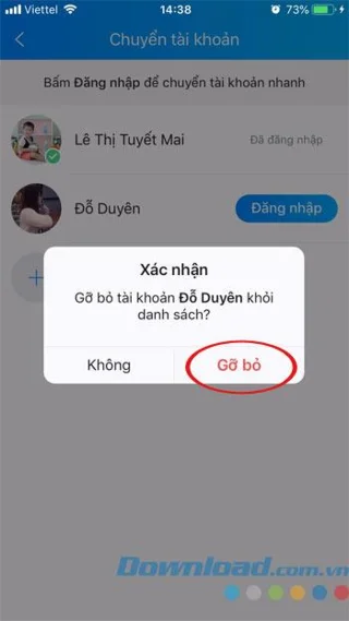 نحوه ورود ، تبدیل چندین حساب Zalo