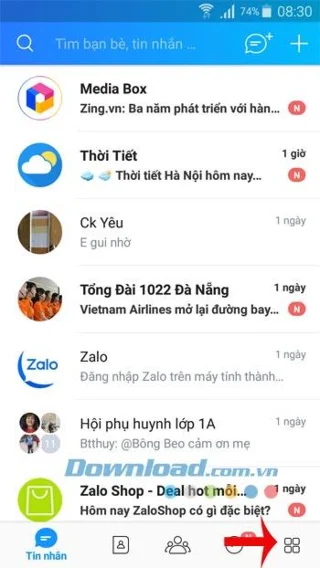 نحوه ورود ، تبدیل چندین حساب Zalo