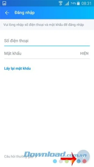 نحوه ورود ، تبدیل چندین حساب Zalo