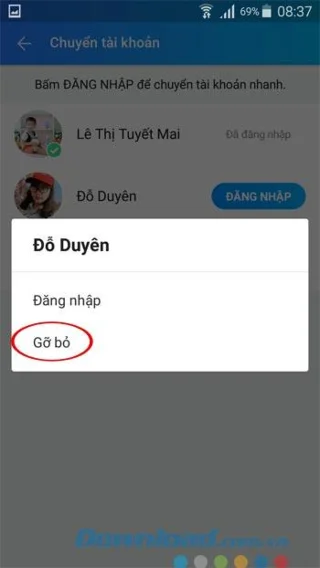 نحوه ورود ، تبدیل چندین حساب Zalo