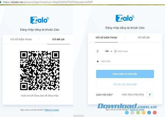 نحوه ورود ، تبدیل چندین حساب Zalo