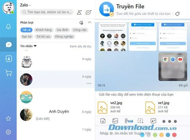 نحوه ورود ، تبدیل چندین حساب Zalo
