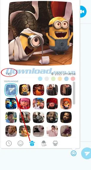 نحوه استفاده از احساسات متحرک Mojis در Skype