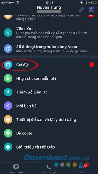 دستورالعمل ها برای فعال و غیرفعال کردن پخش خودکار فیلم در Viber