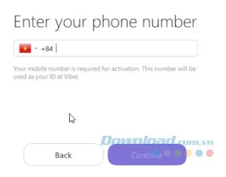 Error unable to activate Viber on PC