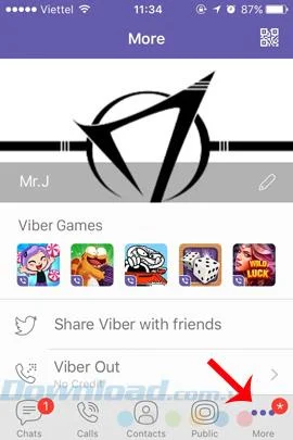 How to change the Viber avatar image on your phone
