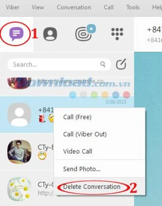دستورالعمل حذف سابقه چت Viber در رایانه