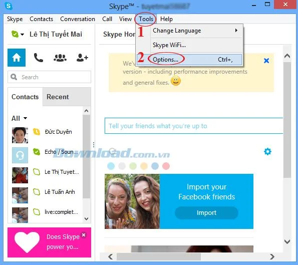 Fix error of not receiving messages in Group on Skype