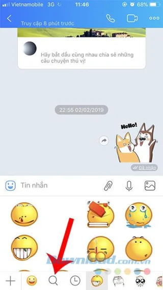 نحوه استفاده از برچسب رایگان به اتهام Zalo