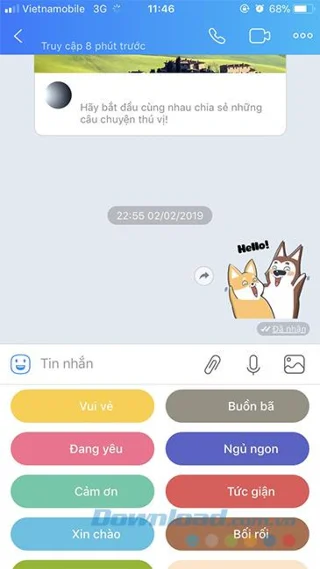 نحوه استفاده از برچسب رایگان به اتهام Zalo