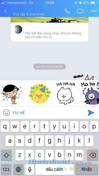 نحوه استفاده از برچسب رایگان به اتهام Zalo