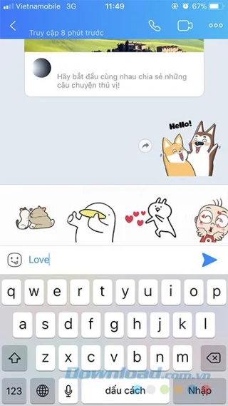 نحوه استفاده از برچسب رایگان به اتهام Zalo