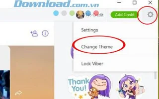 Instructions for activating the dark wallpaper for Viber