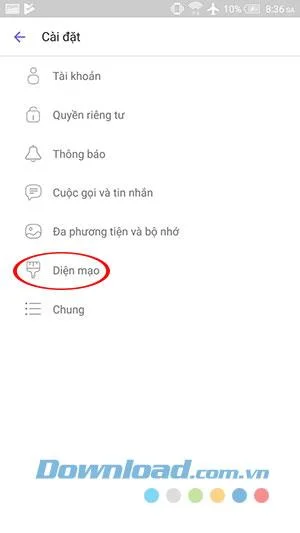 Instructions for activating the dark wallpaper for Viber