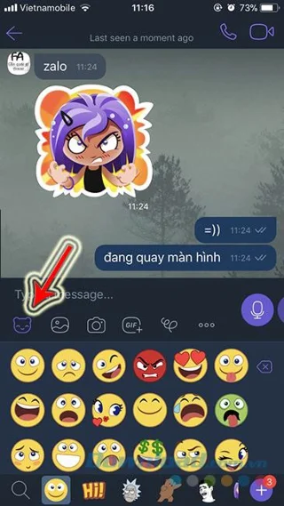 نحوه استفاده از مجموعه های برچسب رایگان در Viber