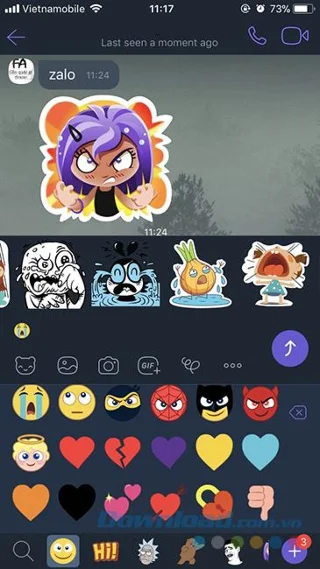 نحوه استفاده از مجموعه های برچسب رایگان در Viber
