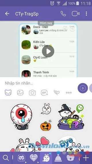 نحوه استفاده از مجموعه های برچسب رایگان در Viber