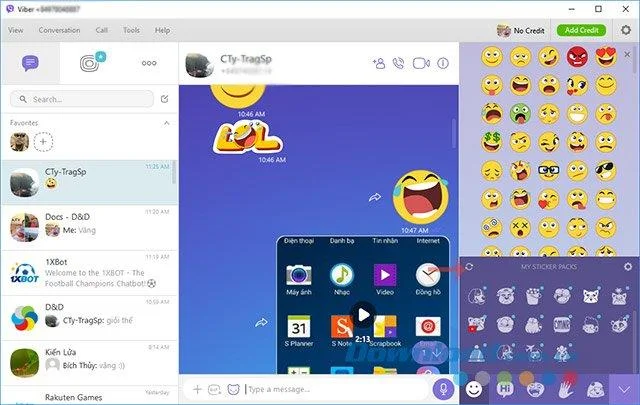 نحوه استفاده از مجموعه های برچسب رایگان در Viber
