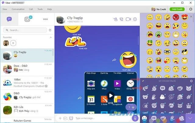 نحوه استفاده از مجموعه های برچسب رایگان در Viber