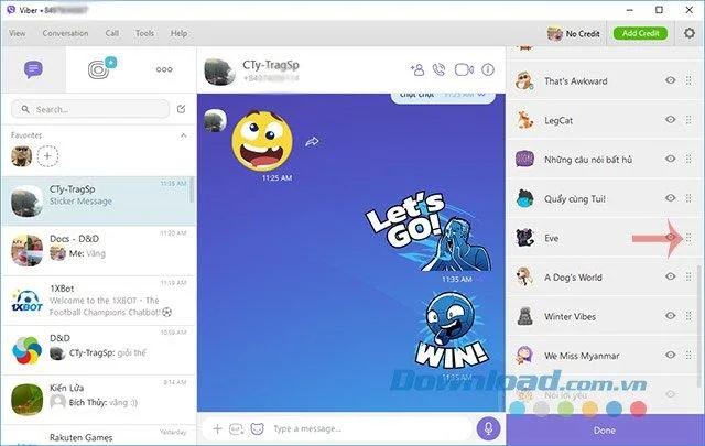 نحوه استفاده از مجموعه های برچسب رایگان در Viber