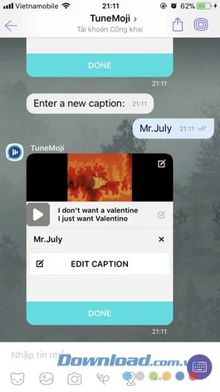 نحوه ایجاد تصاویر GIF با موسیقی در Viber (TuneMoji)