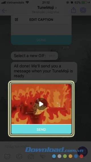 نحوه ایجاد تصاویر GIF با موسیقی در Viber (TuneMoji)
