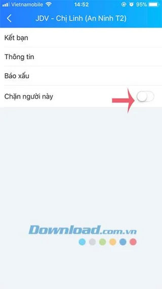 IPhone और iPad के लिए Zalo पर अजनबियों को कैसे ब्लॉक करें