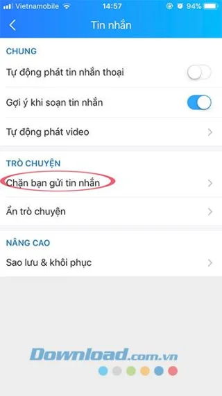IPhone और iPad के लिए Zalo पर अजनबियों को कैसे ब्लॉक करें