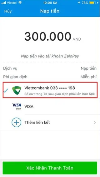 نحوه اضافه کردن پول به حساب ZaloPay خود