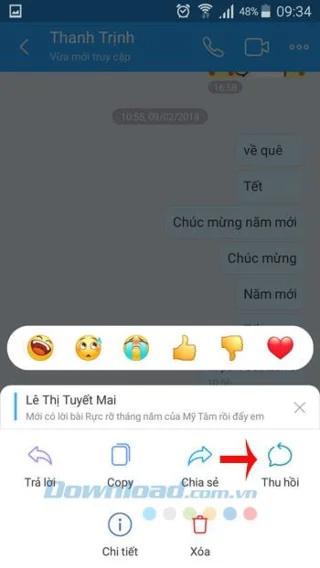 نحوه بازیابی ، حذف پیام های Zalo از طریق تلفن