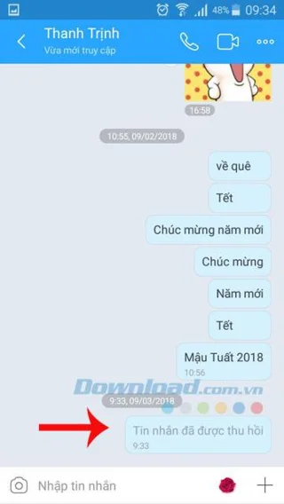 نحوه بازیابی ، حذف پیام های Zalo از طریق تلفن
