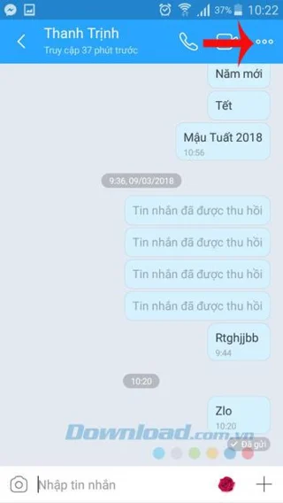 نحوه بازیابی ، حذف پیام های Zalo از طریق تلفن