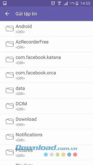 نحوه ارسال و دریافت فایل ها از طریق Viber از طریق تلفن همراه