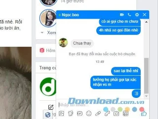 نحوه تغییر رنگ پنجره گپ Facebook Messenger