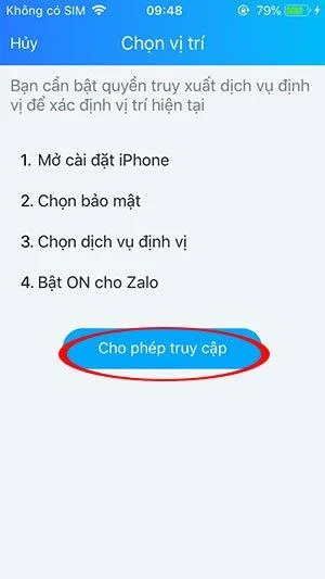 چگونه مکان فعلی را در Zalo به اشتراک بگذاریم