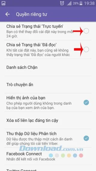 How to hide online status on Viber